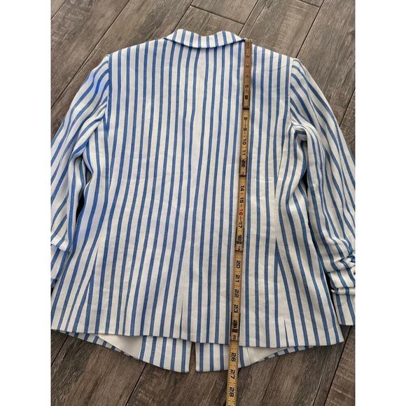 Tahari Arthur S. Levine Striped Notch Collar Blazer & Pant 2-Piece Suit Size 10 - Picture 11 of 16